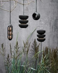 RO Vogelfutterhäuschen 46 Cm -Grünblick Verkäufe rosendahl copenhagen ro birds multi feeder h46 green 2