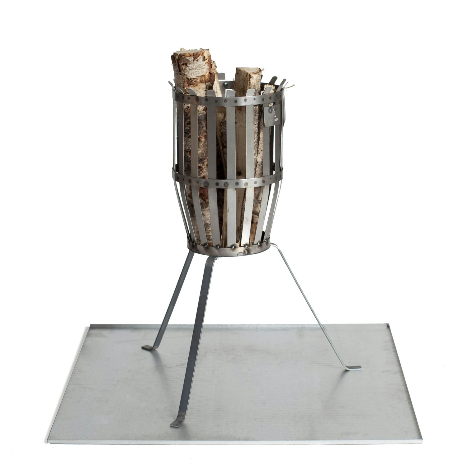 Feuerkorb Original, Ungebürstetes Stahl 2 Feuerkorb Original, Ungebürstetes Stahl – Bild 2