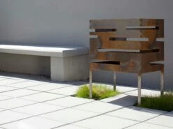 Röshults Urban 50 Fire Basket, Untreated Steel -Grünblick Verkäufe roshults fire basket urban 3 1