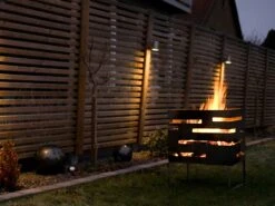 Röshults Urban 50 Fire Basket, Untreated Steel -Grünblick Verkäufe roshults fire basket urban 4