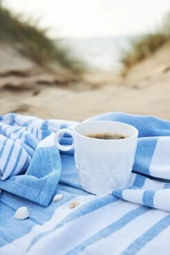 Sagaform Ella Hamam Handtuch 145x250 Cm, Blau 5 Sagaform Ella Hamam Handtuch 145x250 Cm, Blau -Grünblick Verkäufe sagaform ella hamam 145x250 cm 6