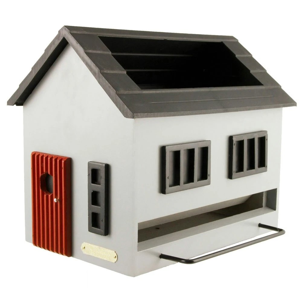 Bird Feeder With Bath, Grey House 1 Bird Feeder With Bath, Grey House