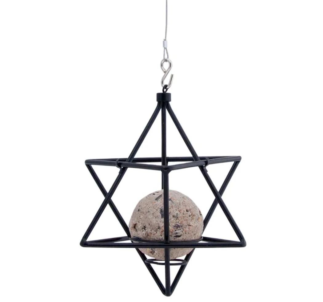 Suet Ball Feeder Star, Black 1 Suet Ball Feeder Star, Black